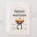 Buscar bikinis tarjetas e invitaciones Bikinis y martinis