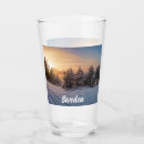 Buscar bosque cerveza vasos Puesta de sol