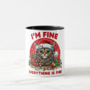 Buscar funny cat tazas Navidades
