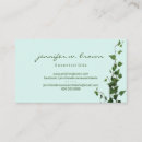 Buscar hojas tarjetas de visita Florista