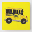 Buscar autobús escolar relojes de pared Educación