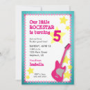 Buscar de la guitarra invitaciones Para niños