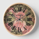 Buscar rosas vintage relojes de pared Moda