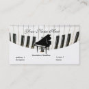 Buscar piano tarjetas de visita Clase
