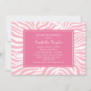 Buscar cebra y rosa invitaciones Para ella