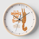Buscar ginger relojes de pared Naranja gato