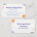 Buscar doodle tarjetas de visita Profesores