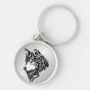 Buscar lobo tribal llaveros Animal salvaje
