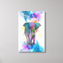 Buscar elefante colorido lienzos Brillante