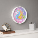 Buscar unicornio relojes de pared Nombre