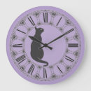 Buscar gato halloween de relojes de pared Bruja