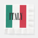 Buscar bandera de italia servilletas Rojo blanco verde