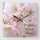 Buscar princesa relojes de pared Flores