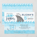 Buscar tiburones invitaciones Cualquier niño