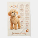 Buscar calendario paños de cocina Perro