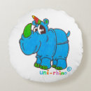 Buscar rinoceronte cojines Azul