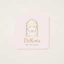 Buscar reina belleza de tarjetas de visita Estético