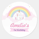 Buscar arco iris lindo pegatinas Primer cumpleaños