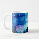 Buscar cielo nocturno tazas Azul