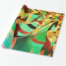 Buscar naranja y verde papel de regalo Rústico