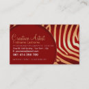 Buscar cebra roja tarjetas de visita Elegante