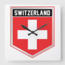 Buscar bandera suiza relojes de pared Patriótico