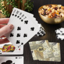 Buscar envejecido barajas de cartas Monograma