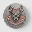 Buscar lobo relojes de pared 7 º centinela