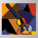Buscar guitarra española posters Cubismo