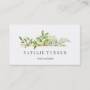 Buscar verde tarjetas de visita Florista