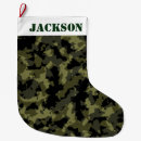 Buscar ejército calcetines navideños Verde