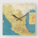 Buscar ferrocarril relojes de pared Mapa del vintage