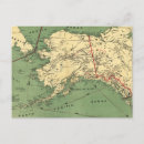 Buscar mapa de alaska postales Vintage