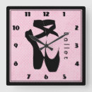 Buscar danza relojes de pared Silueta