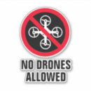Buscar drones pegatinas Prohibido