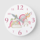 Buscar unicornio relojes de pared Arcoíris