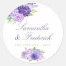 Buscar violeta boda pegatinas Botánico
