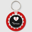 Buscar círculo rojo llaveros Para ella