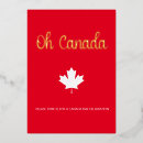 Buscar día de canadá invitaciones Hoja de arce