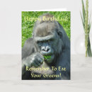 Buscar gorilla tarjetas Animales