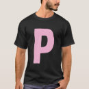 Buscar letra p camisetas Rosa