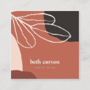 Buscar orgánicas tarjetas de visita Terracota