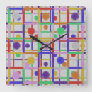 Buscar color violeta relojes de pared Patrón