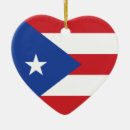 Buscar bandera de puerto rico adornos Ornamento