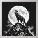 Buscar lobo solitario posters Luna llena