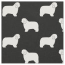 Buscar perro blanco y negro telas Silueta