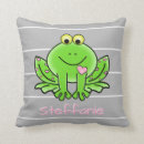 Buscar rana linda cojines Verde