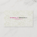 Buscar marco floral blanco tarjetas de visita Elegante