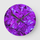 Buscar cristal relojes de pared Morado