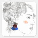 Buscar del retrato pegatinas Mujer